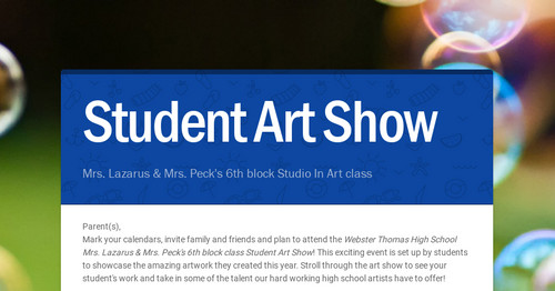 Student Art Show
