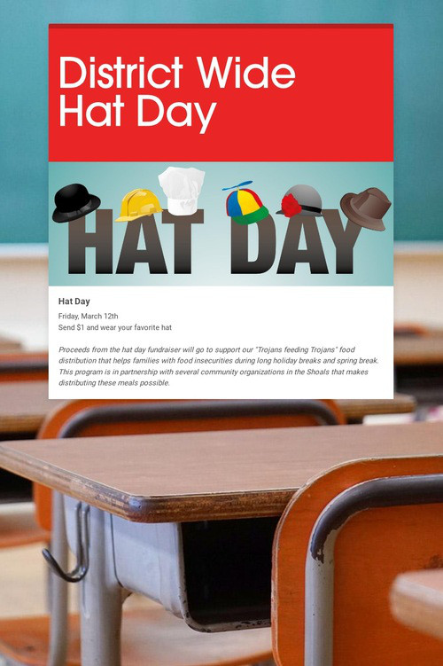District Wide Hat Day