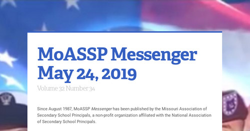 MoASSP Messenger May 24, 2019