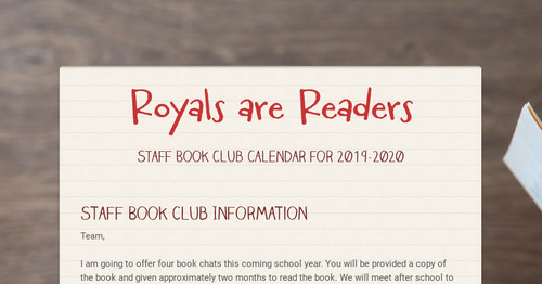Royals are Readers