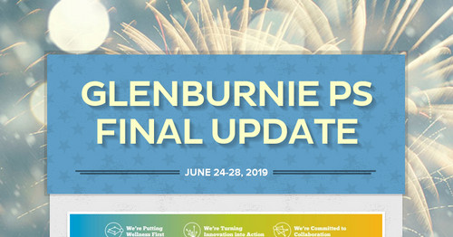 Glenburnie PS Update