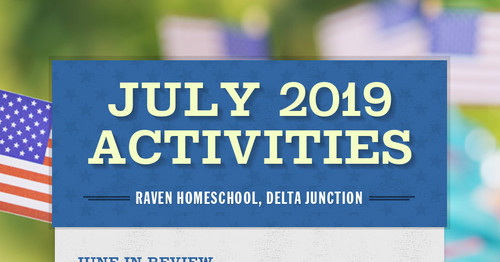 July 2019 Activities