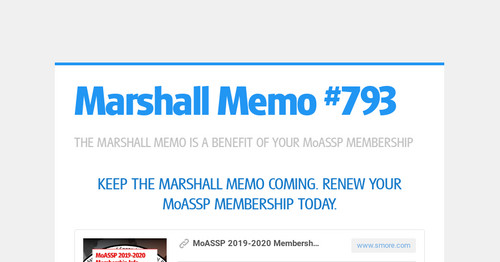 Marshall Memo #793