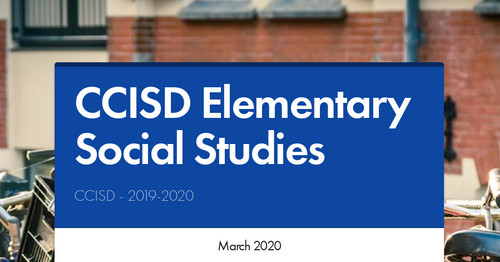 CCISD Elementary Social Studies