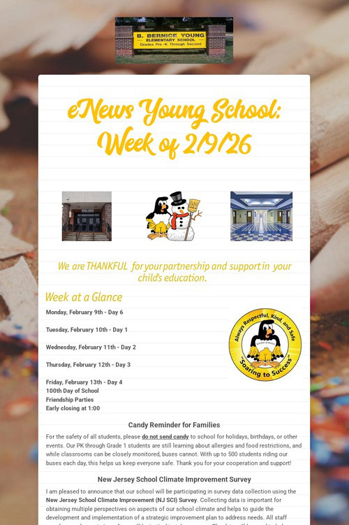 eNews Young School: Week of 2/9/26