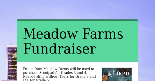 Meadow Farms Fundraiser