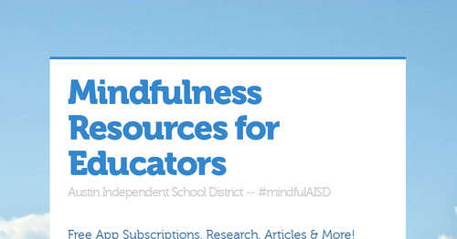 Mindfulness Resources for Educators