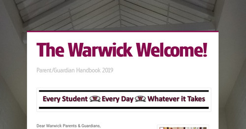 The Warwick Welcome!