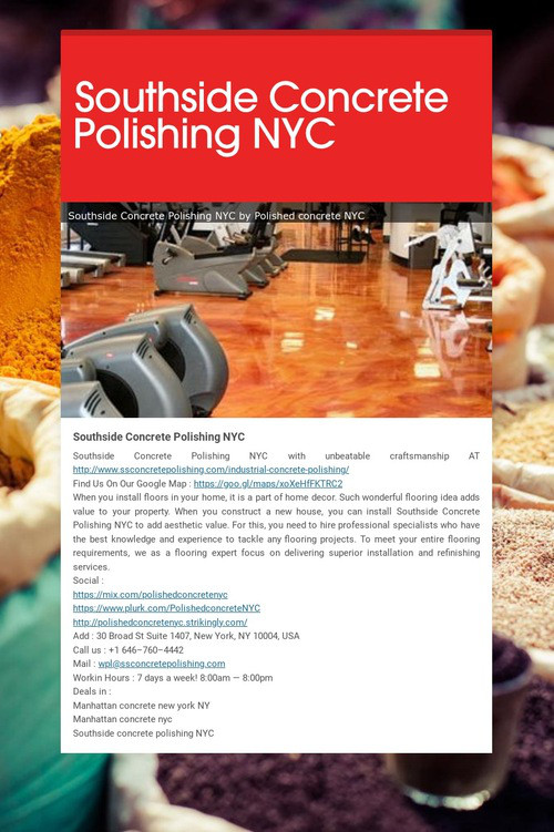 Southside Concrete Polishing NYC