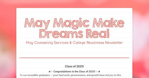 May Magic Make Dreams Real