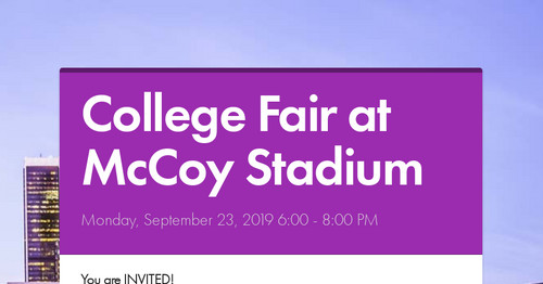 College Fair at McCoy Stadium