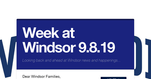 Week at Windsor 9.8.19