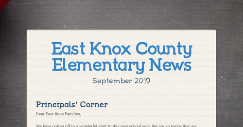 East Knox County Elementary News