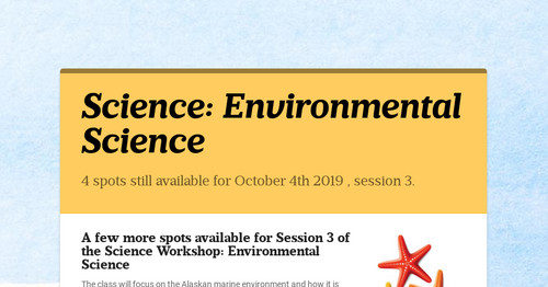 Science: Environmental Science