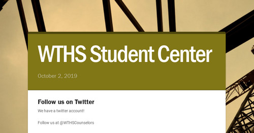 WTHS Student Center