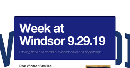 Week at Windsor 9.29.19