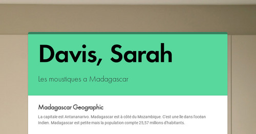 Davis, Sarah