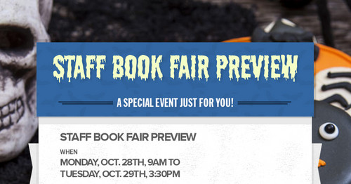 Staff Book Fair Preview