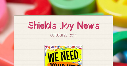 Shields Joy News