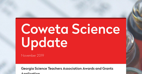 Coweta Science Update