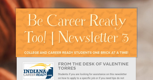 Be Career Ready Too! | Newsletter 3
