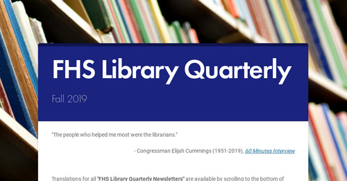 FHS Library Quarterly