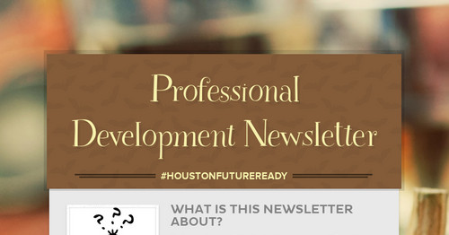 Professional Development Newsletter