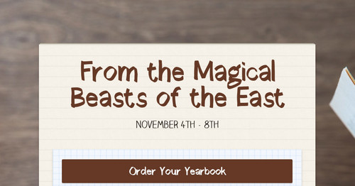 From the Magical Beasts of the East