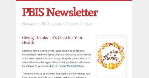 PBIS Newsletter