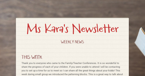 Ms Kara's Newsletter