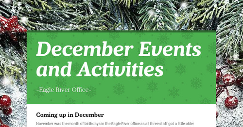 December Events and Activities