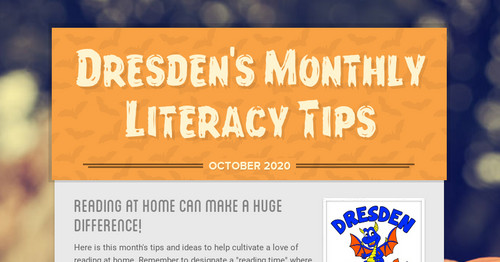 Dresden's Monthly Literacy Tips
