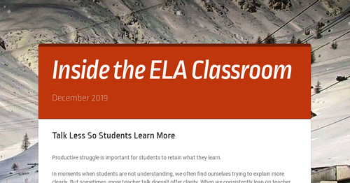 Inside the ELA Classroom