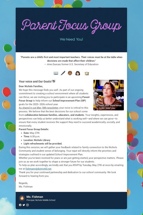 Parent Focus Group