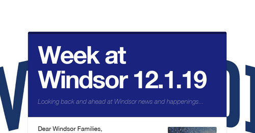 Week at Windsor 12.1.19