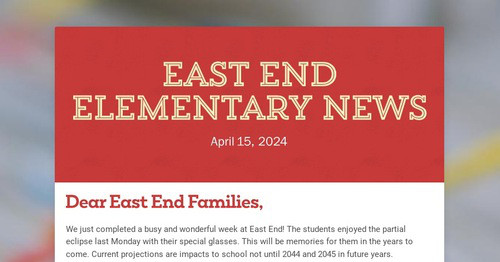 East End Elementary News