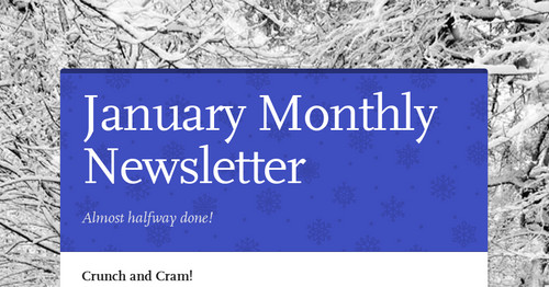 January Monthly Newsletter