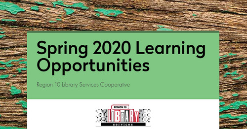 Spring 2020 Learning Opportunities