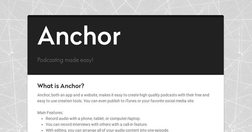 Anchor