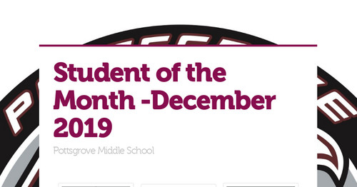 Student of the Month -December 2019