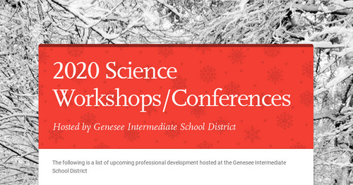 2020 Science Workshops/Conferences