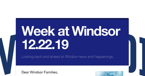 Week at Windsor 12.22.19