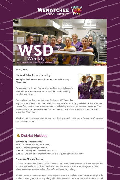 WSD Weekly