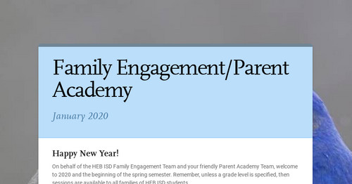 Family Engagement/Parent Academy