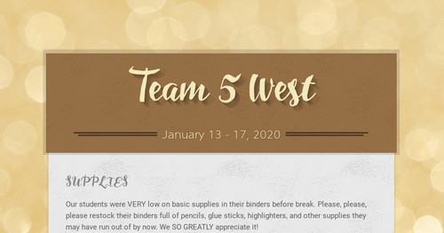 Team 5 West