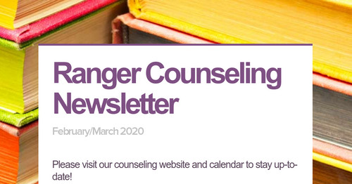 Ranger Counseling Newsletter