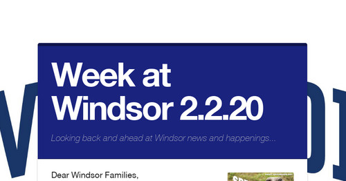 Week at Windsor 2.2.20