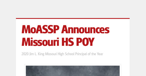MoASSP Announces Missouri HS POY