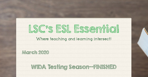 LSC's ESL Essential