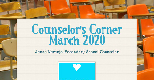 Counselor's Corner March 2020